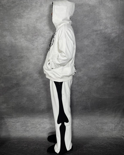ETERNAL AFFECTION BONE SWEATPANTS - WHITE