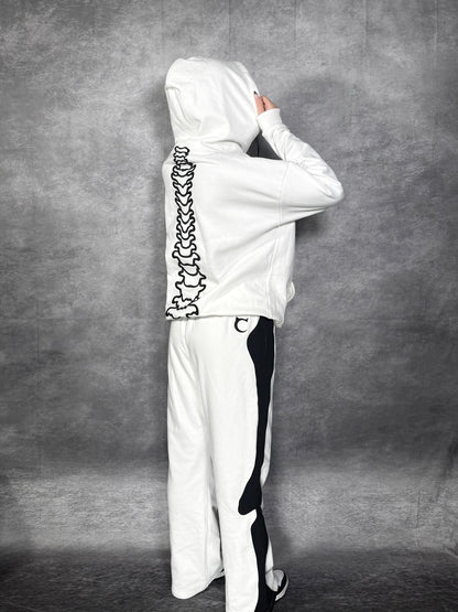 ETERNAL AFFECTION BONE SWEATPANTS - WHITE