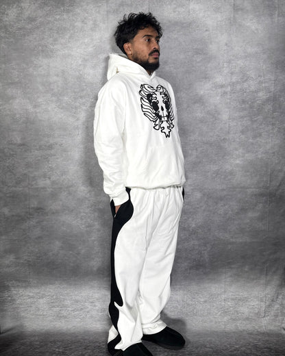 ETERNAL AFFECTION BONE SWEATPANTS - WHITE