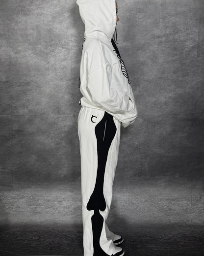 ETERNAL AFFECTION BONE SWEATPANTS - WHITE