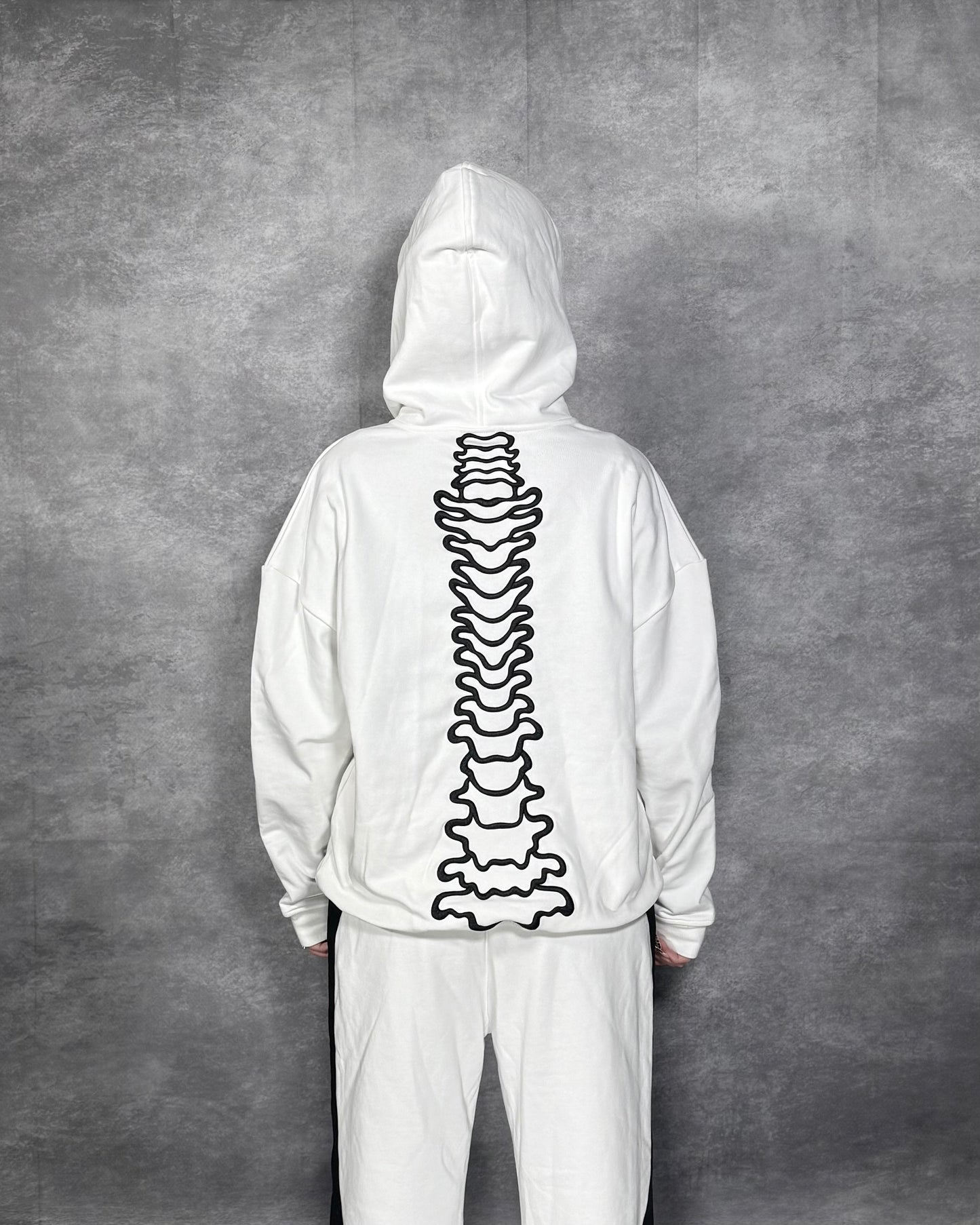 ETERNAL AFFECTION BONE HOODIE - WHITE