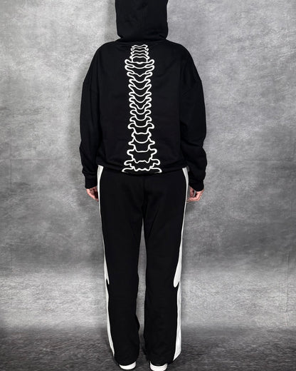 ETERNAL AFFECTION BONE SWEATPANTS - BLACK